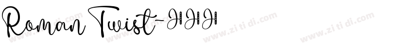 Roman Twist字体转换